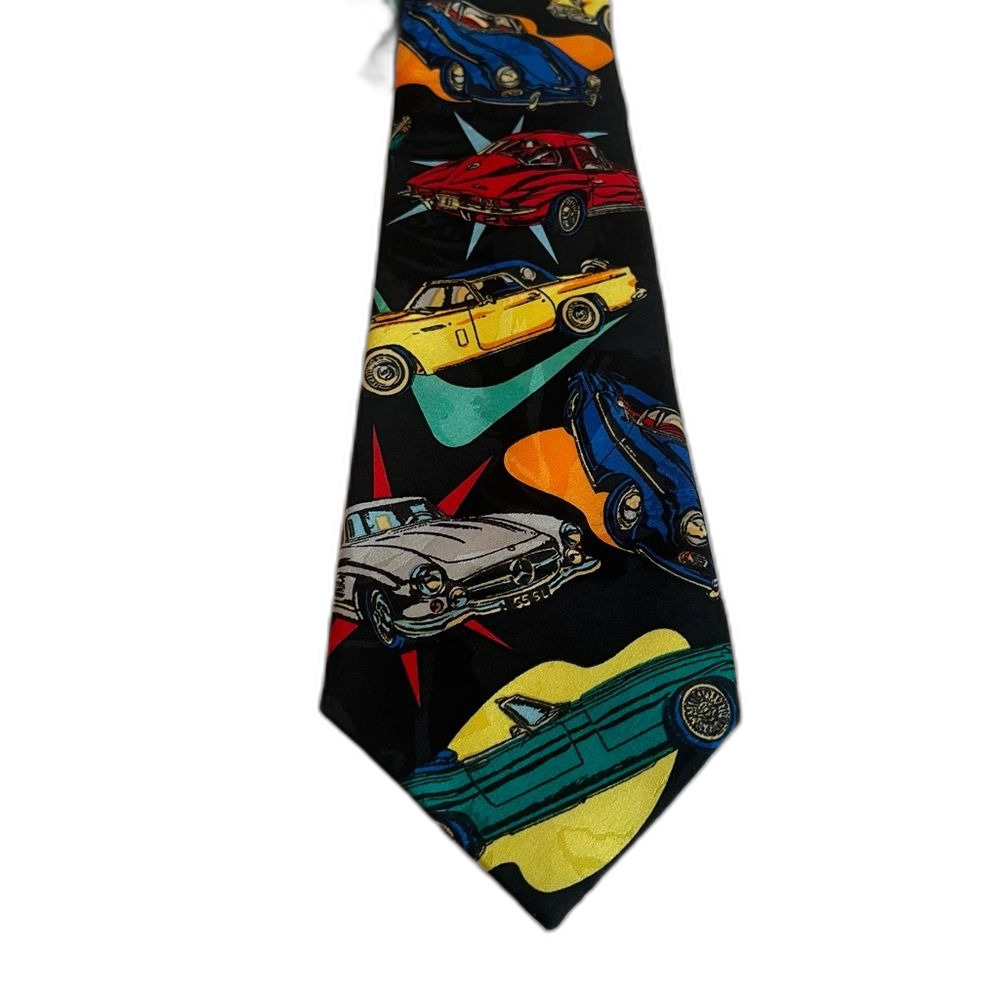 Vintage Surrey Classic Cars Necktie Tie